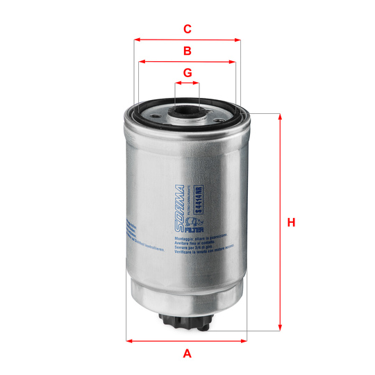 S 4414 NR - Fuel filter 