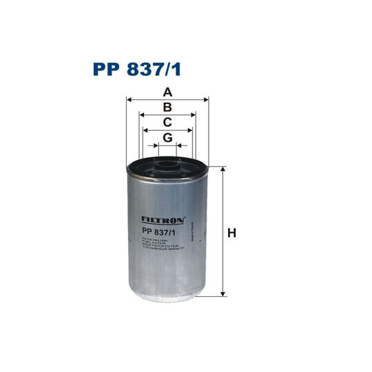 PP 837/1 - Polttoainesuodatin 