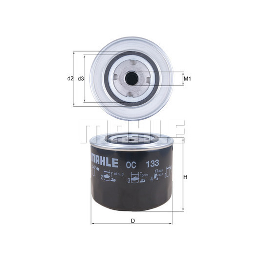OC 133 - Oil filter 