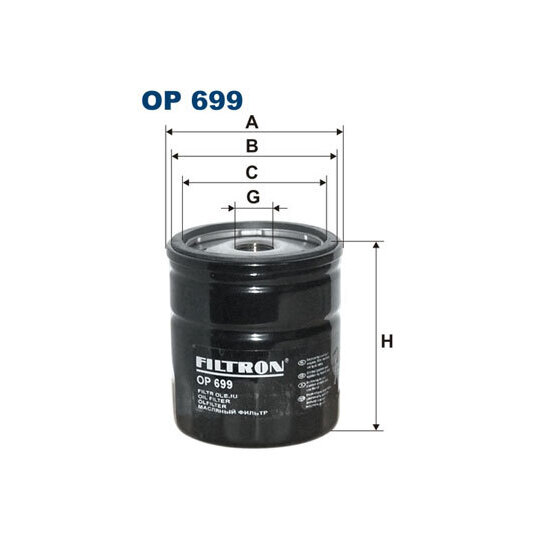 OP 699 - Oil filter 