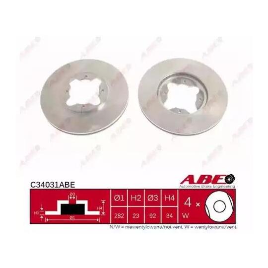 C34031ABE - Brake Disc 