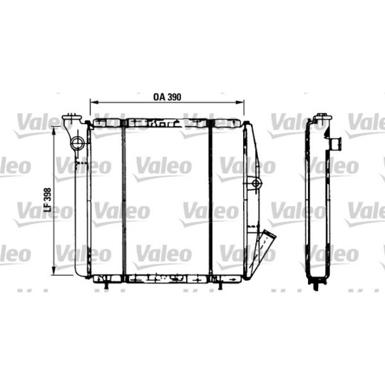 810851 - Radiator, engine cooling 