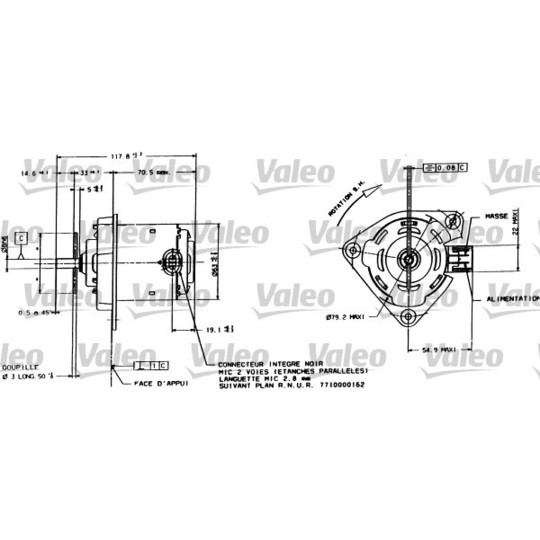 698015 - Electric Motor, radiator fan 