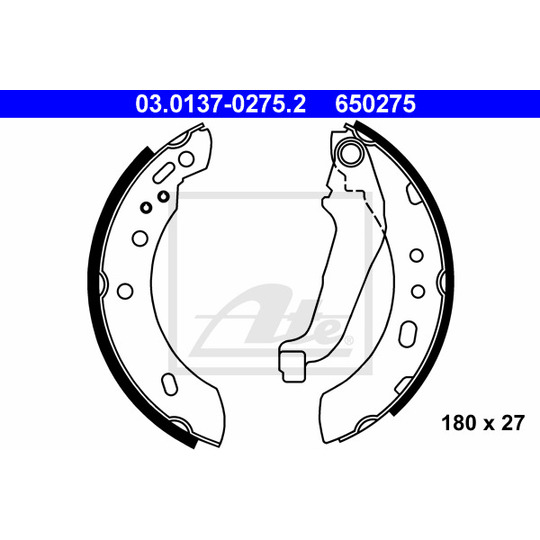 03.0137-0275.2 - Brake Shoe Set 