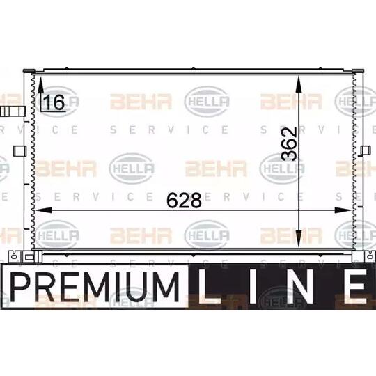 8FC 351 300-321 - Condenser, air conditioning 