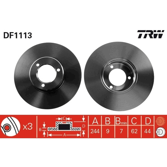 DF1113 - Brake Disc 