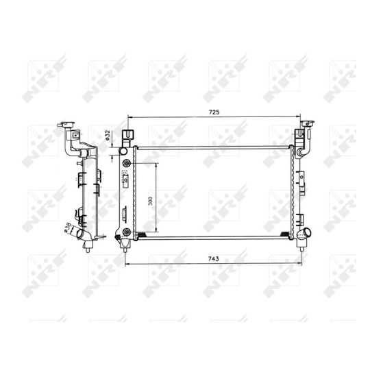 53501 - Radiator, engine cooling 