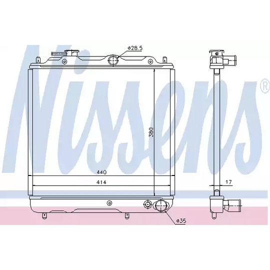 62841 - Radiator, engine cooling 