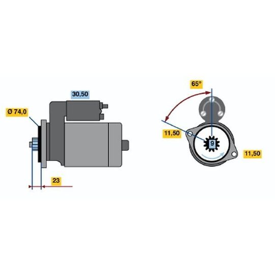 0 986 013 981 - Startmotor 