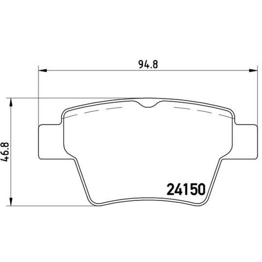 P 61 080 - Brake Pad Set, disc brake 