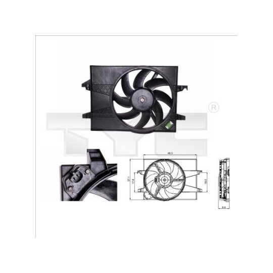 810-0025 - Fan, radiator 
