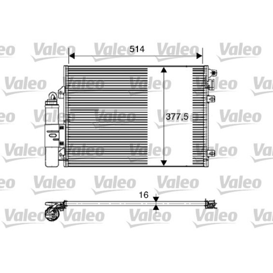 817827 - Condenser, air conditioning 