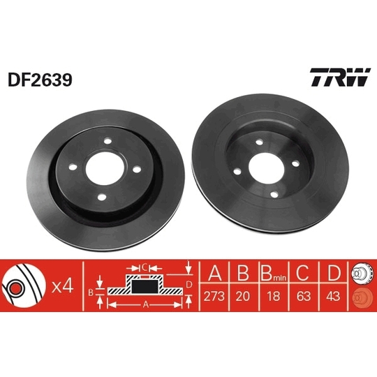 DF2639 - Brake Disc 