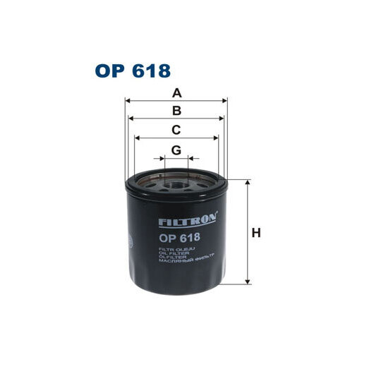 OP 618 - Oil filter 