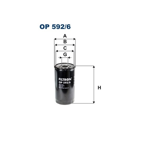 OP 592/6 - Oil filter 