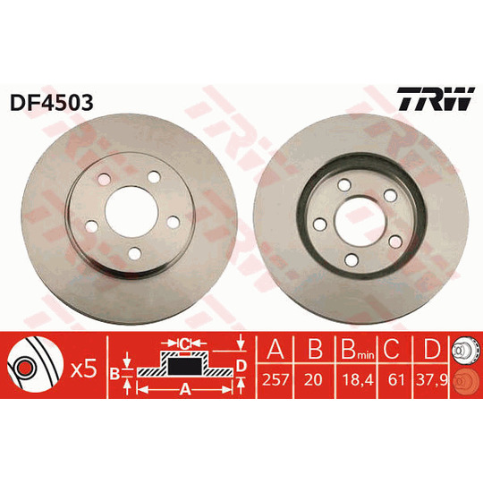 DF4503 - Brake Disc 