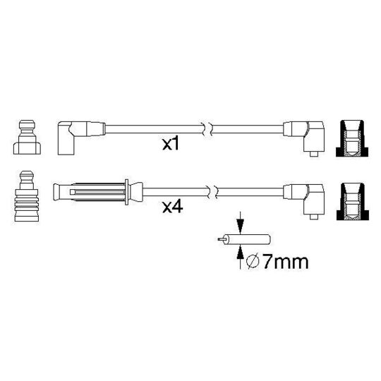 0 986 357 217 - Ignition Cable Kit 