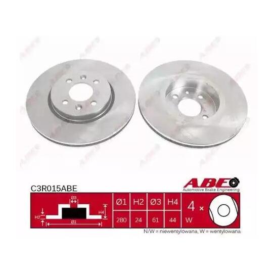 C3R015ABE - Brake Disc 