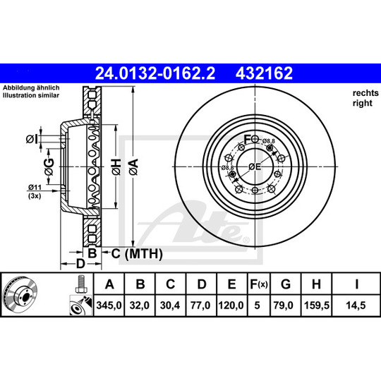 24.0132-0162.2 - Brake Disc 