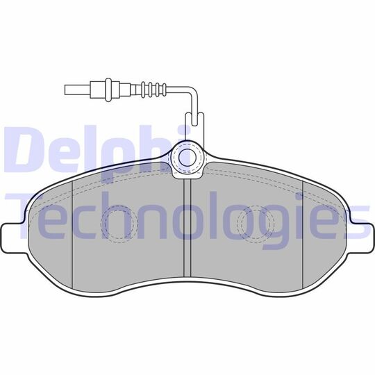 LP1995 - Brake Pad Set, disc brake 