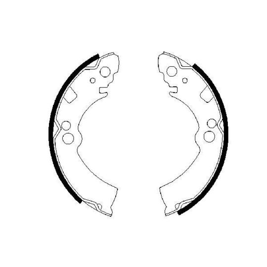 0 986 487 235 - Brake Shoe Set 