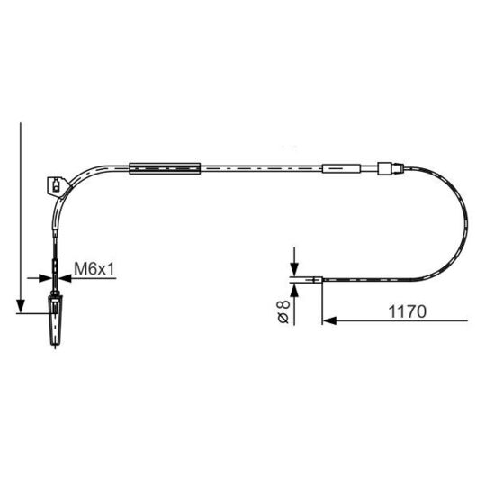 1 987 477 961 - Cable, parking brake 