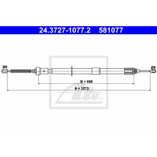 24.3727-1077.2 - Cable, parking brake 