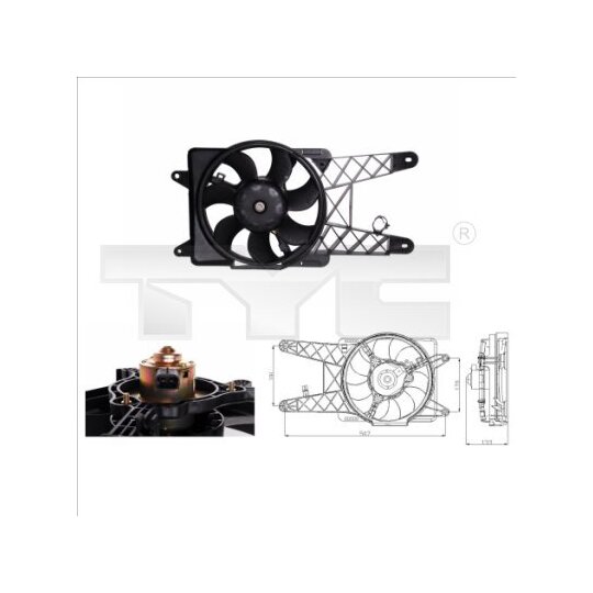 809-0012 - Fan, radiator 