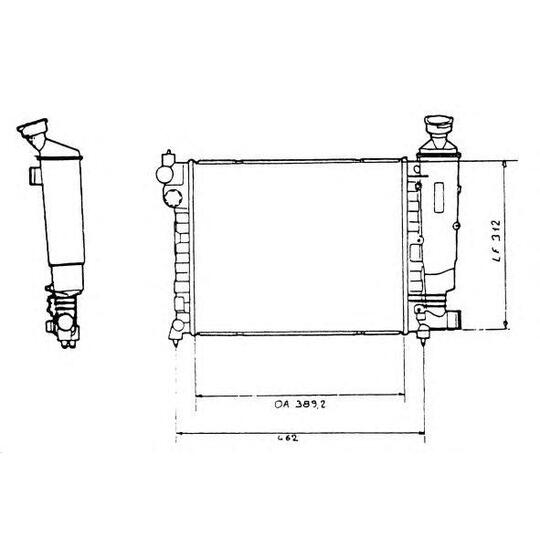 58808 - Radiator, engine cooling 