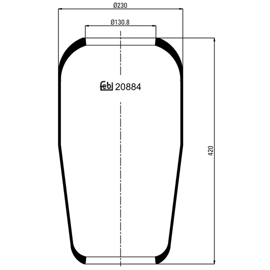 20884 - Boot, air suspension 