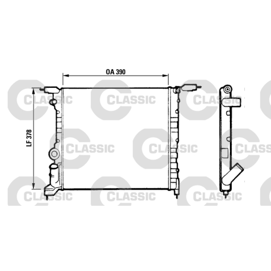 316657 - Radiator, engine cooling 