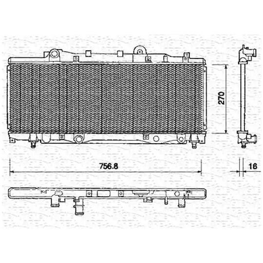 350213157000 - Kylare, motorkylning 