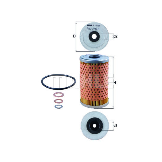 OX 34D - Oil filter 