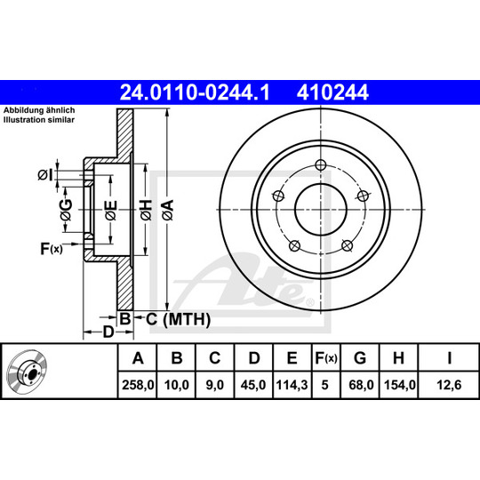 24.0110-0244.1 - Bromsskiva 