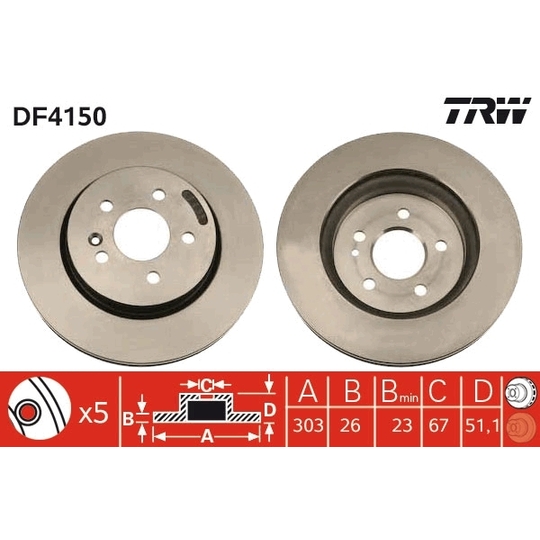 DF4150 - Brake Disc 