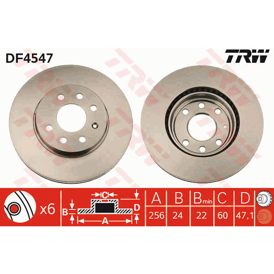 DF4547 - Brake Disc 