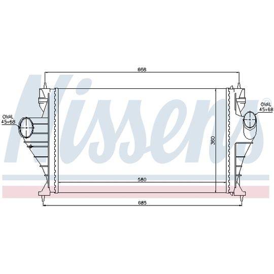 96850 - Intercooler, charger 