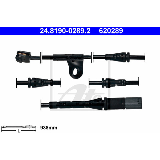 24.8190-0289.2 - Warning Contact, brake pad wear 