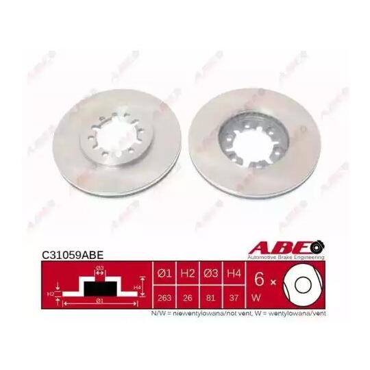 C31059ABE - Brake Disc 