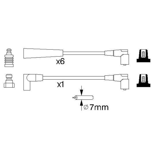 0 986 356 960 - Ignition Cable Kit 