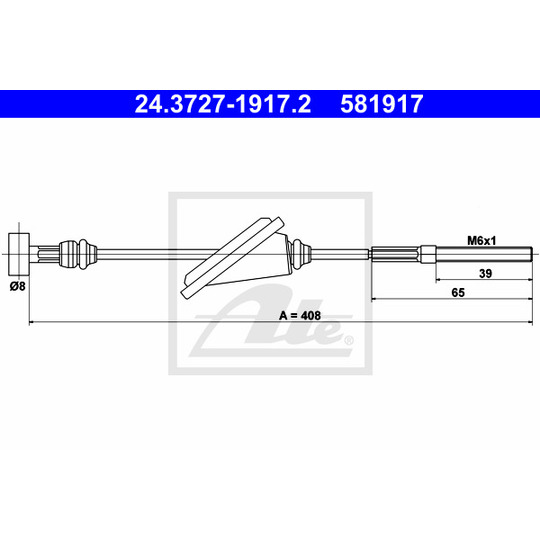 24.3727-1917.2 - Cable, parking brake 