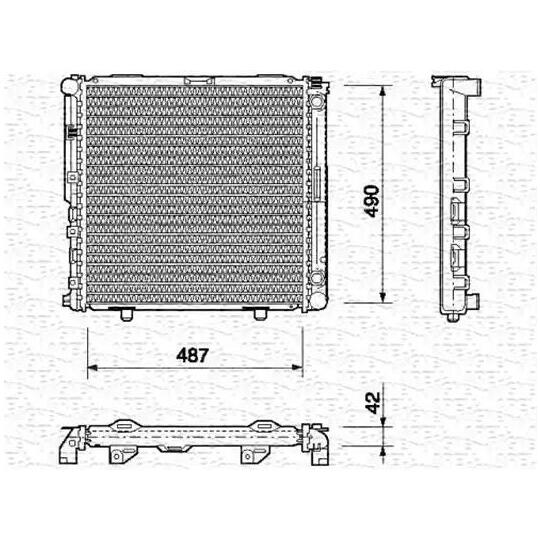 350213690000 - Radiator, engine cooling 