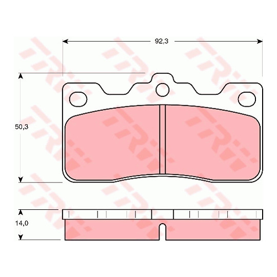 GDB193 - Brake Pad Set, disc brake 