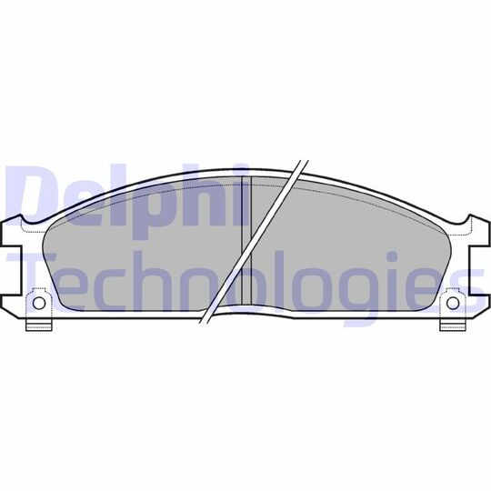 LP543 - Brake Pad Set, disc brake 