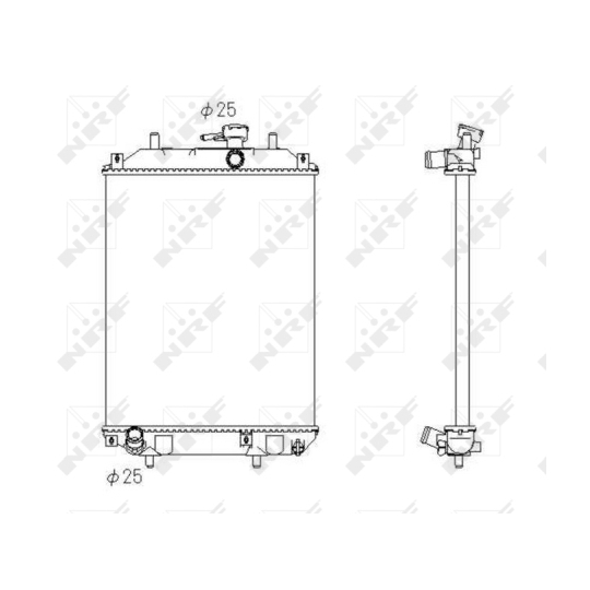 53413 - Radiaator, mootorijahutus 