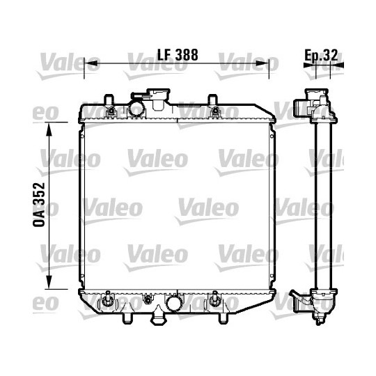 734104 - Radiaator, mootorijahutus 