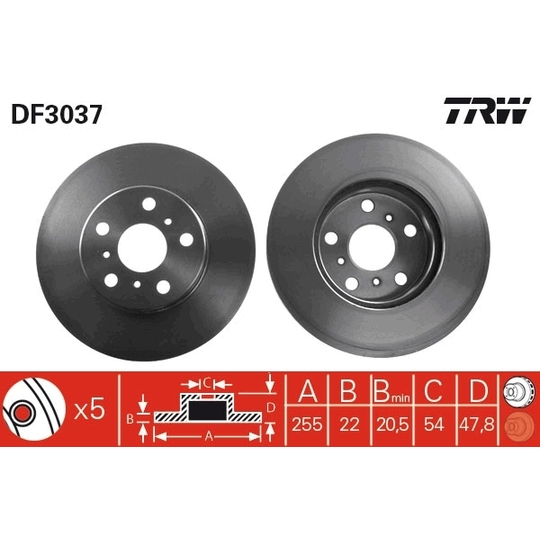 DF3037 - Brake Disc 