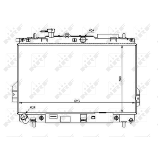 53363 - Radiator, engine cooling 