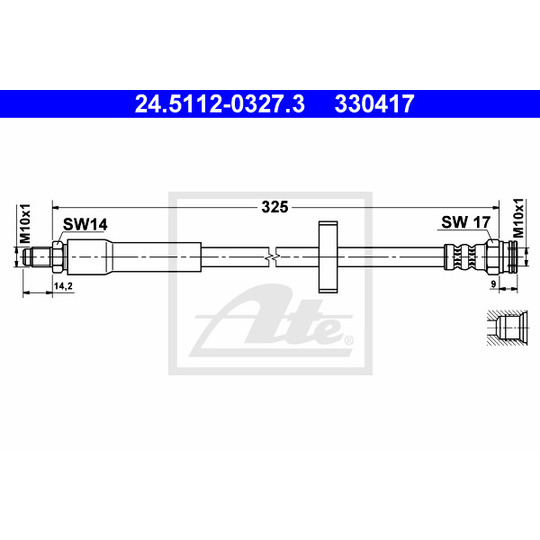 24.5112-0327.3 - Bromsslang 