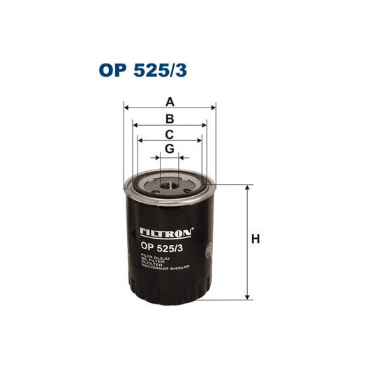 OP 525/3 - Oil filter 